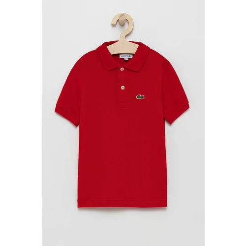 Lacoste Pamučna polo majica boja: crvena, jednobojni model