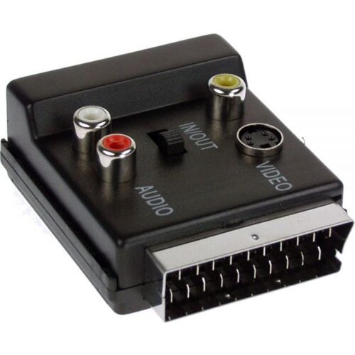  InLine 89959 prilagodnik za video kabel SCART (21-pin) 3 x RCA + S-Video Crno Cene