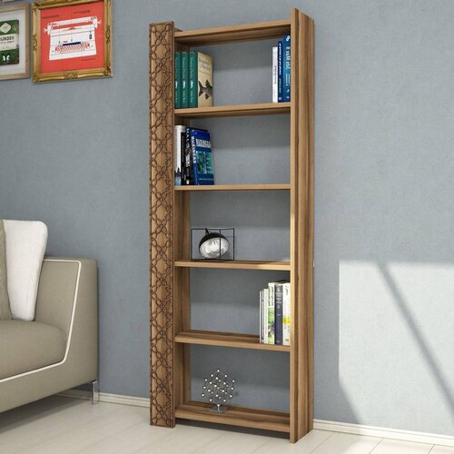 Woody Fashion polica za knjige city walnut walnut Slike