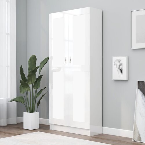 Sijaj ormarić za knjige visoki sjaj bijeli 82,5x30,5x185,5 cm iverica Cijene