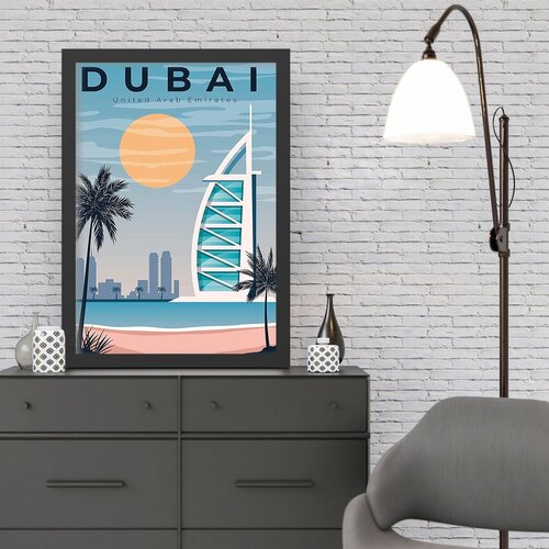 Wallity Uokvirena slika Dubai, 55x75 cm Cene