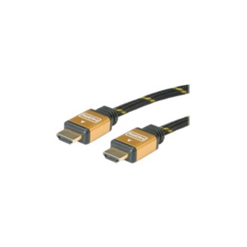 Roline HDMI priključni kabel HDMI A utikač 15.00 m crna, zlatna 11.04.5508 dvostruko zaštićen, pozlaćeni kontakti HDMI k Cijene