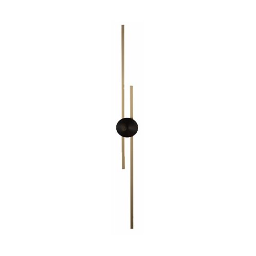 Mitea Lighting Zidna lampa staro zlato + crna M10929-2-BR+BK LED 18W 3000K SZ Slike