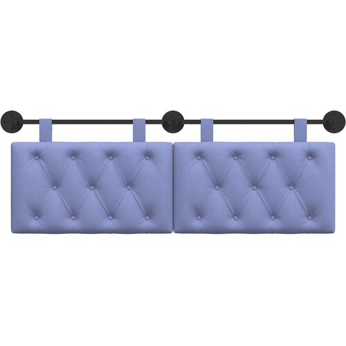  Držeće uzglavlje Zidne Traper plava 130 x 55 x 7 cm tkanina - Trapere plave boje 120 cm bez LED Slike