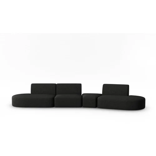 Micadoni Home Crna sofa 412 cm Shane –