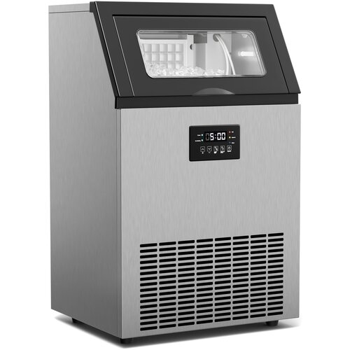 Klarstein Glacial Industrijski aparat za led 45 kg s prikazovalnikom LED in okencem Cene