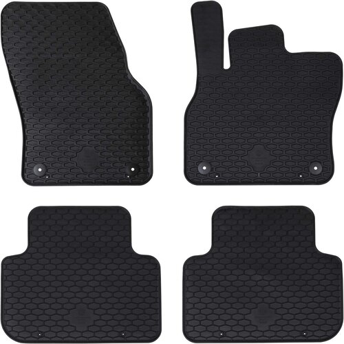  Auto tepih 4 pcs Crna prikladno za Audi Q3 2019-2025 Guma Cene