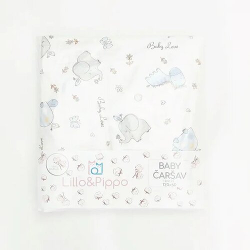 LILLO & PIPPO čaršav lastiš Baby animals, 60x120cm A073897 Cene