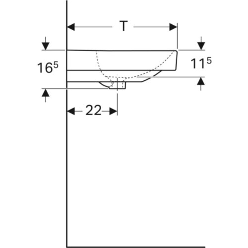 Geberit umivalnik Smyle Square (500.249.00.2) Slike