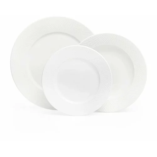 Bonami Essentials 6-delni komplet belih porcelanasih krožnikov Imperio