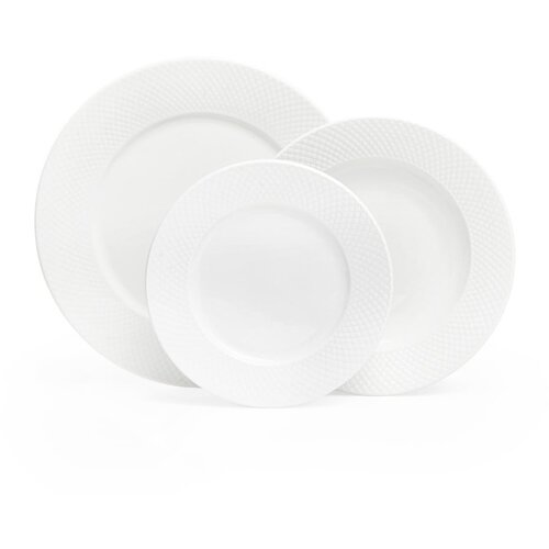 Bonami Essentials 6-dijelni set bijelih porculanskih tanjura Imperio Slike
