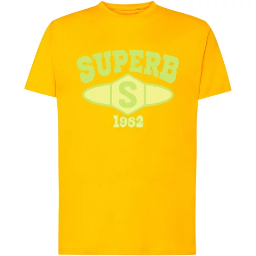 Superb 1982 Majice s kratkimi rokavi SPRBCA-2201-YELLOW Rumena