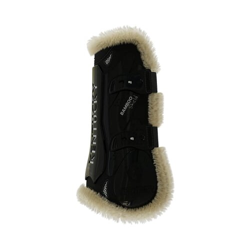 Kentucky Horsewear Skakalni &amp;scaron;čitniki vegan Sheepskin bamboo Elastic, black - M Slike