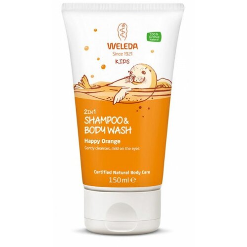 Weleda - dečiji šampon i gel za tuširanje pomorandža 150ml Slike
