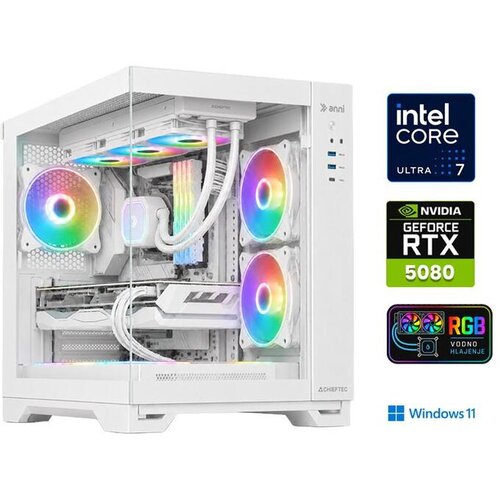 ANNI gaming namizni računalnik i7-14700F/32GB/2TB SSD/Windows 11 Home/RTX 5080/bela Cene