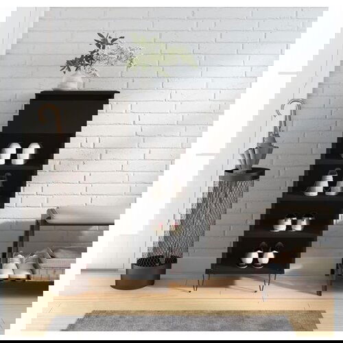 VidaXL Ormarić za cipele crni 40 x 36 x 105 cm od konstruiranog drva Slike
