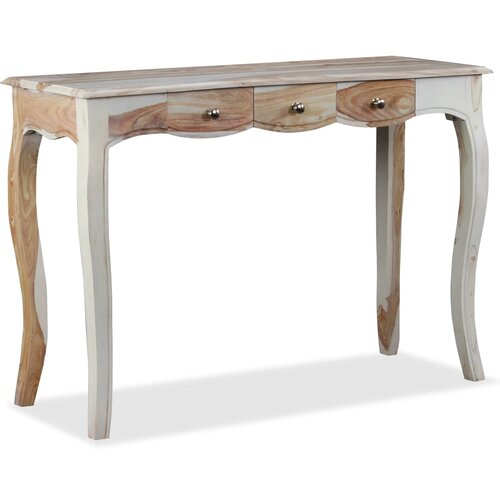 vidaXL konzolni stol s 3 ladice masivno sheesham drvo 110x40x76 cm Cijene