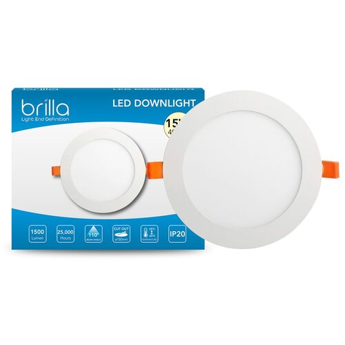 BRILLA LED SLIM UGRADBENI PANEL OKRUGLI 15W Cijene