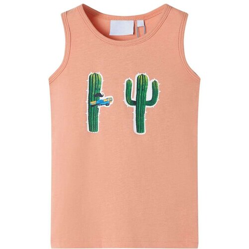  Dječja majica bez rukava svjetlonarančasta 92 Slike