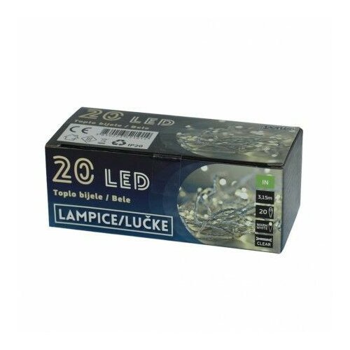  20 Led lampice bele B/O ( 52-101000 ) 52-101000 Cene