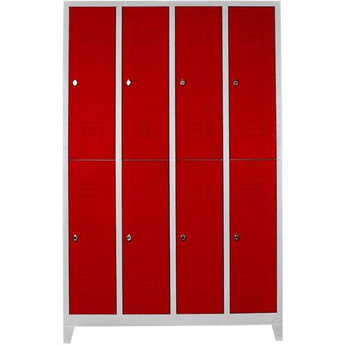 Hanah home Ormar Js1030Kı, 128x200x37 cm, Crveni Cene