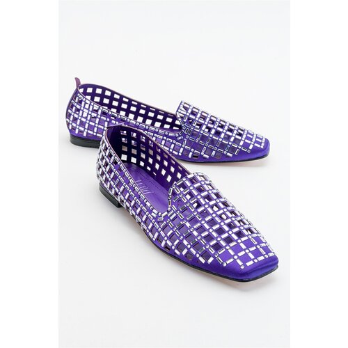 LuviShoes Hoof Purple Women's Flats Slike
