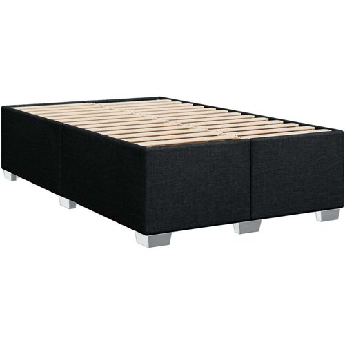 VidaXL Box spring krevet s madracem crni 90x190 cm od tkanine Slike
