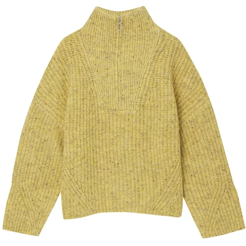 Pull&Bear Široki pulover senf