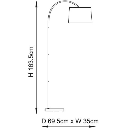  endon 78163 - podna lampa carlson 1xE27/60W/230V siva/crna Slike