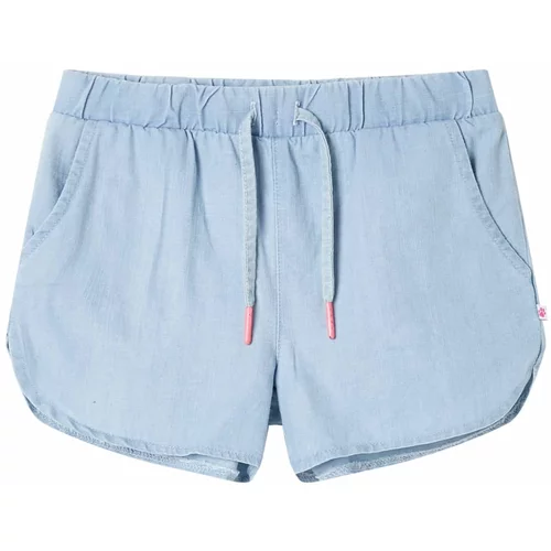 vidaXL Otroške kratke hlače nežna džins modra 128, (21037959)
