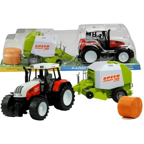 Giant Realistic Tractor with Trailer 65cm Cene