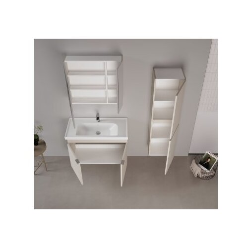 Hanah home Kupatilski ormarić sa umivaonikom i ogledalom (2 komada) Desna 90 576 Cene