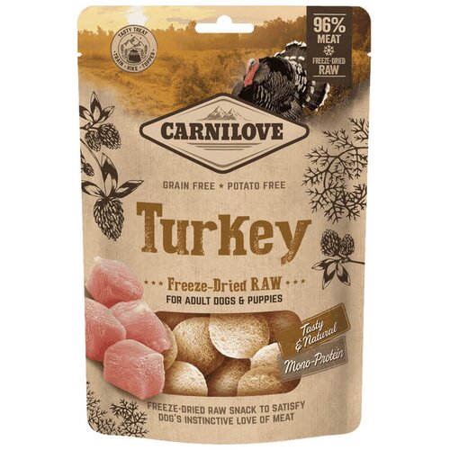 Carnilove dog freezedried raw snack - puran, 60 g Slike