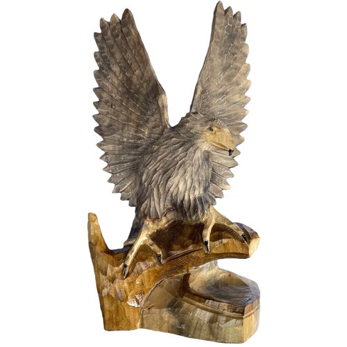  Drveni kip orla 37x22cm Slike