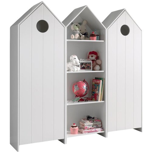 Vipack Bijela otvorena dječja garderoba 173x171,5 cm CASAMI – Cijene
