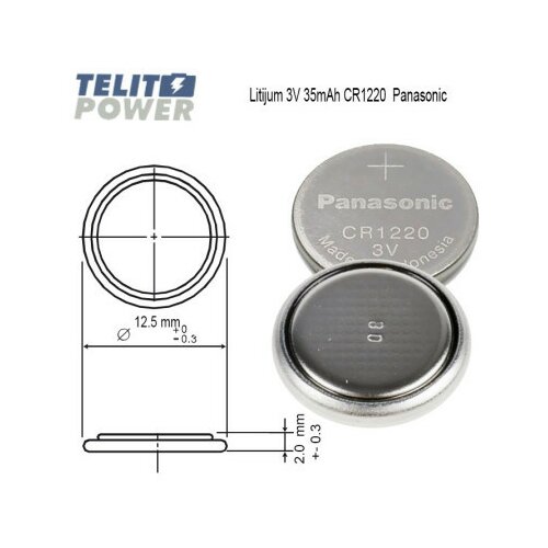 Panasonic litijum 3V CR1220 ( 2526 ) Slike