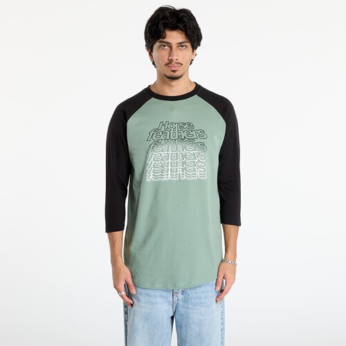 Horsefeathers Majica Rollin Raglan T-Shirt Iceberg Green/ Black XXL Cene
