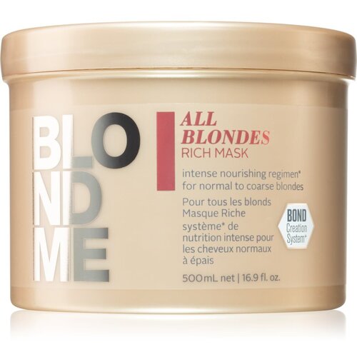 Schwarzkopf maska blondme all blondes rich - 500 ml Slike
