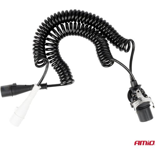 Amio 04381 spiralni kabel za poluprikolicu TIR 15 PIN + 2 &amp;times; 7 PIN N/S &amp;ndash; 5 m, 24 V Slike
