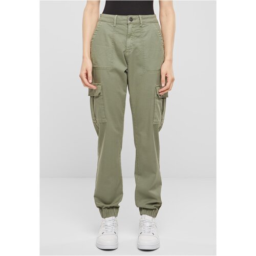 Urban Classics Women's Cotton Twill Utility trousers light green Cijene