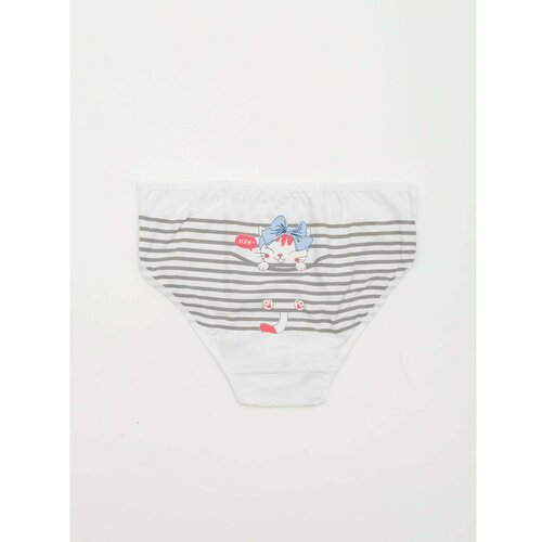 Fashionhunters White Panties For A Girl With A Print 