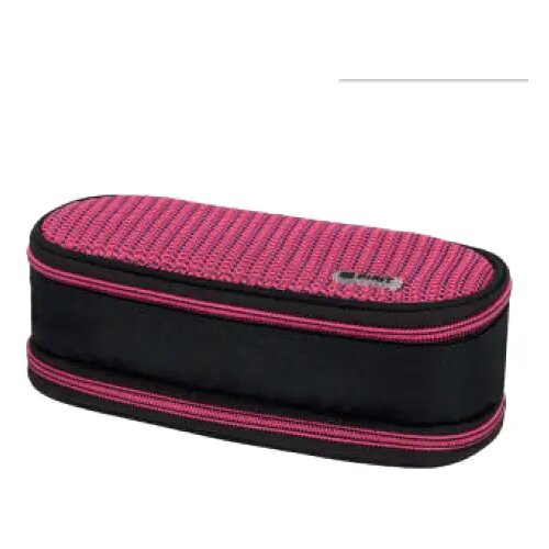 Spirit Spirit: My Bag Črna in pink ovalna peresnica z dvema predelkoma Cene