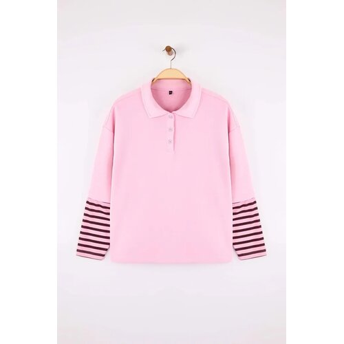 Trendyol Ženski duks Tbbaw26Ao00053, Roze Slike