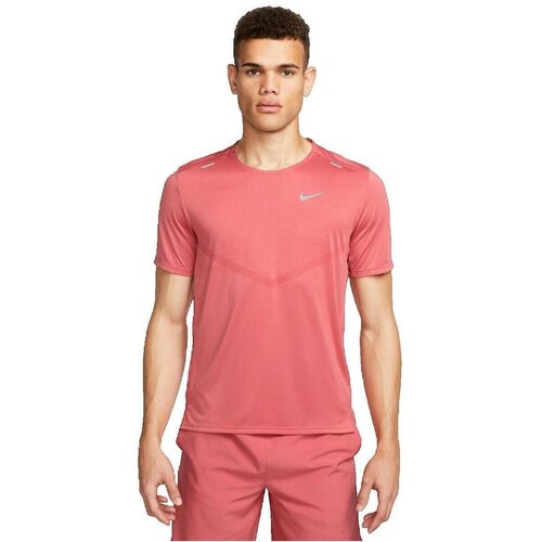 Nike Majice s kratkimi rokavi T-shirt Rise 365 Rouge Rdeča Cene