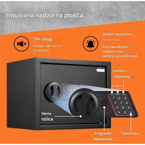 Vonhaus Sigurnosna kasa 27 L &ndash; srednja veličina Cijene