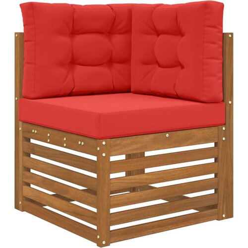  Jastuk za vanjsku sofU 3 pcs Crvena Poliester - Crvena 60 x 60 cm 1x sjedalo +1x naslon +1x bočna strana (3D s bartagom) Slike