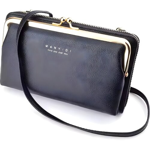 IZMAEL Crossbody Denarnica UM-35843 - Črna Cene