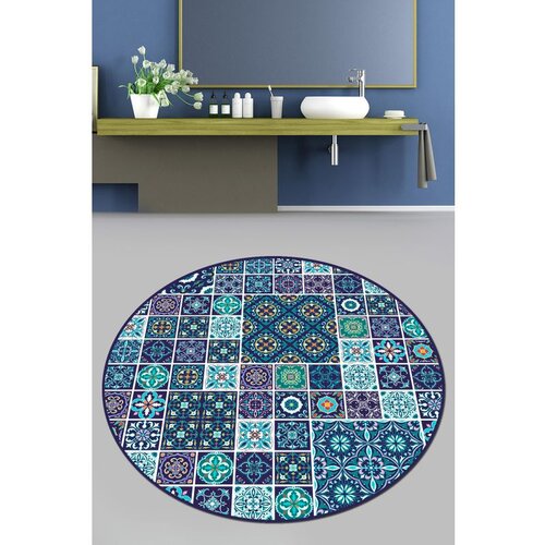  Carres Bleus (80 cm) Multicolor Bathmat Slike