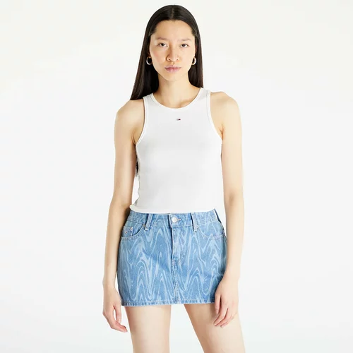 Tommy Hilfiger Tommy Jeans Essential Rib Tank Top White