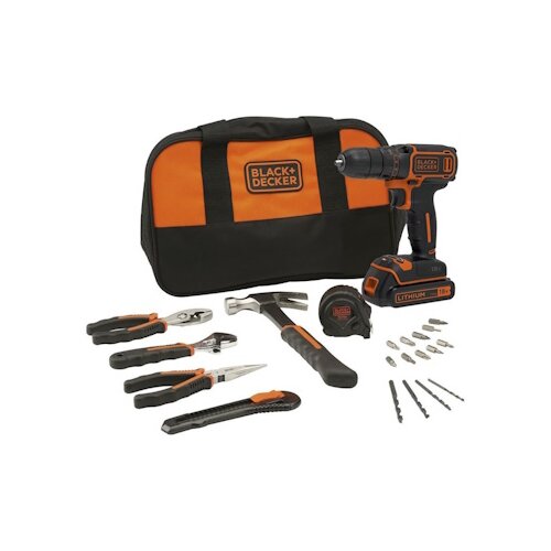 Black & Decker Black&Decker aku bu&scaron;ilica + set torba BDCDC18HTSA-QW Cene